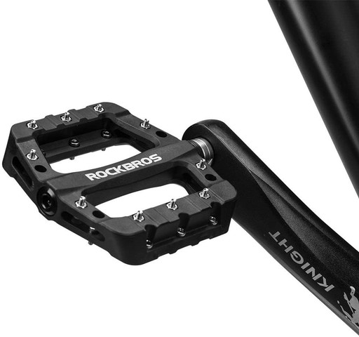 PEDAŁY PLATFORMOWE LEKKIE MTB nylon BLACK ROCKRBOS