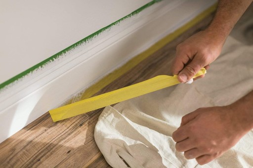 TAŚMA MALARSKA ŻÓŁTA MASKUJĄCA zabezpieczająca papierowa 19mm x25m kpl-3szt