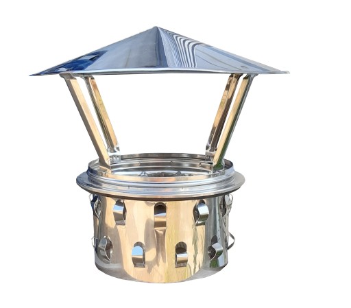 ДЫМОХОДНЫЙ КОЗЫРЕК INOX ЗОНТ FI 200 ДЫМОХОДЫ