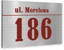 Numer domu Tabliczka ADRESOWA SREBRNA 40x30 DUŻA