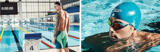 Очки для плавания Speedo VENGEANCE (зеленые/синие)