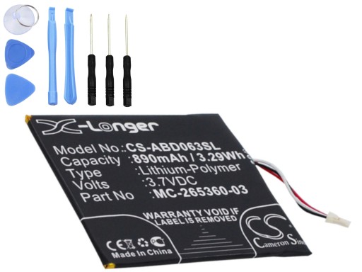Аккумулятор для Amazon MC-265360-03 WP63GW SY69JL 58-000083 58-000151