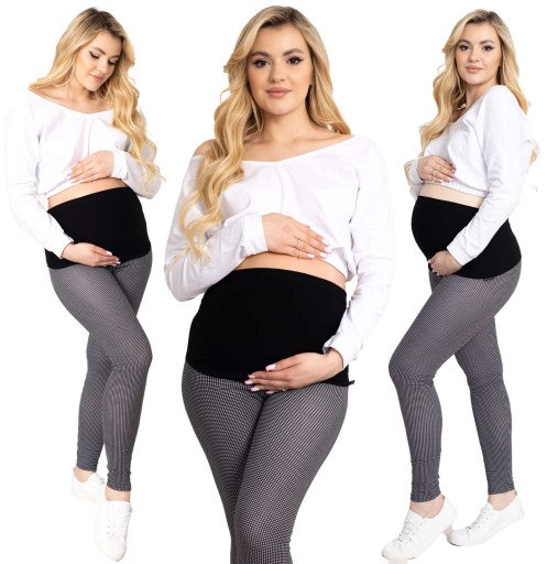 LEGGINSY CIĄŻOWE DŁUGIE KRYJĄCE SPODNIE 6XL