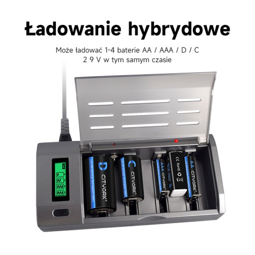 Аккумулятор NIMH 4CS 1,2 В 10 000 мАч D, размер LR20, с зарядным устройством