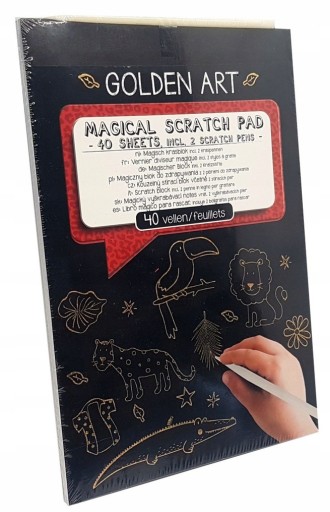 Magic Scratch Book Scratch Book Golden Art Художественные аксессуары 40
