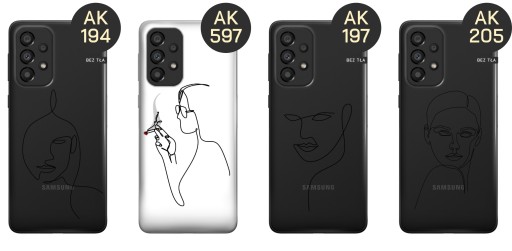 ETUI DO SAMSUNG GALAXY A33 5G WZORY CONTINUOUS LINE-ART KRESKA LINIE CASE