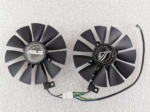 2 x Wentylator ASUS GTX 1060 1070 AREZ RX 570 4G8G