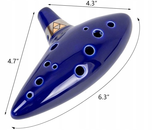 OCARINA ZELDA ОРИГИНАЛЬНЫЙ ФАРФОР 12 ОТВЕРСТИЙ ALTO C
