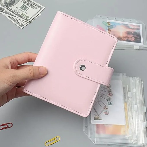 Маленький кошелек-планировщик с застежкой-молнией A7 Budget Binder