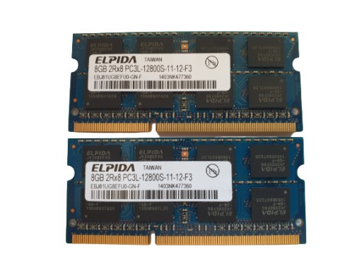 DDR3 16GB 2x8GB DDR3 SO-DIMM PC3L 12800S 1600MHz