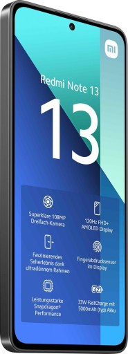 Смартфон Xiaomi Redmi Note 13 8 ГБ/256 ГБ 4G (LTE) черный