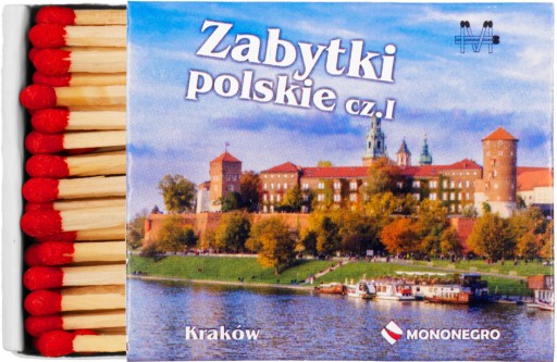 Zapałki Gospodarcze 100szt 48mm Zabytki Polski