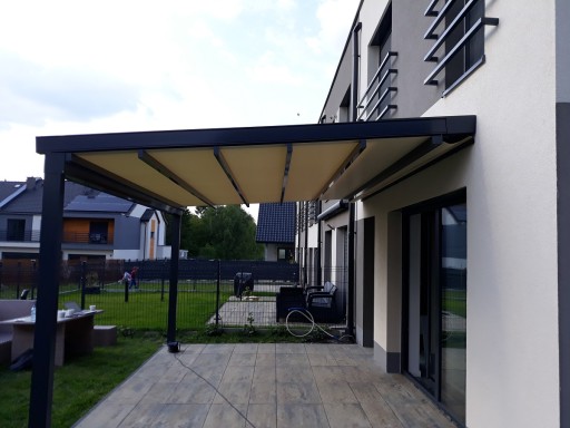 Pergola tarasowa ogrodowa przyścienna 400x250