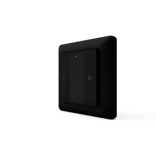 Настенная кнопка Heatit Z-Push 2x черная Z-wave