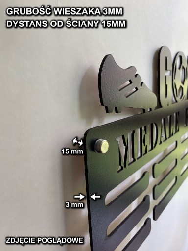 Вешалка для медалей GOLF с названием 302.3