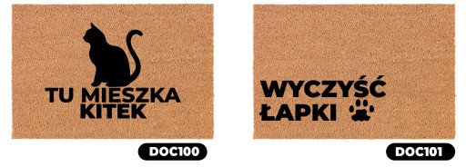 ДВЕРНОЙ КОВрик 40x60 ЗДЕСЬ ЖИВЕТ КИТЕК Выкройки