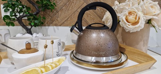 Элегантный чайник традиционная стальная индукция газовых цветов 3L