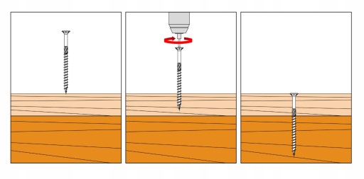 ШУРУРЫ СТОЛЯНЫЕ ПО ДЕРЕВО 6x70 TORX 100 шт.