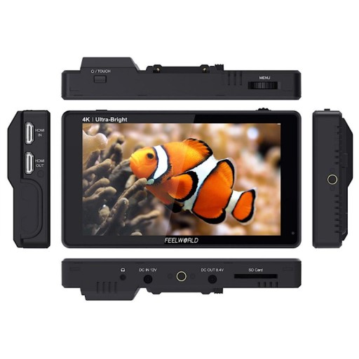 Monitor podglądowy do aparatu kamery Feelworld LUT6 6 cali 2600nits HDR 3D