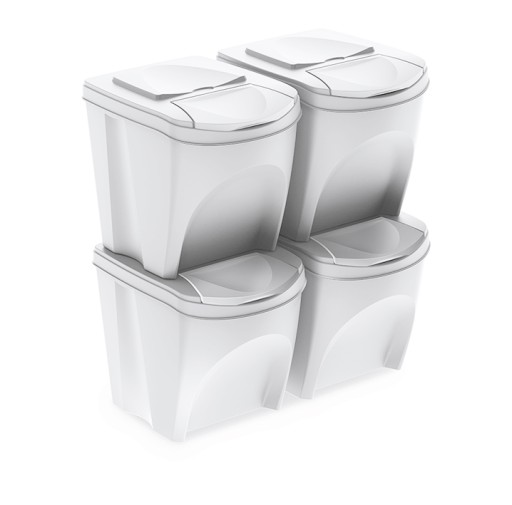Контейнер SET 4x20л для сортировки мусора и отходов