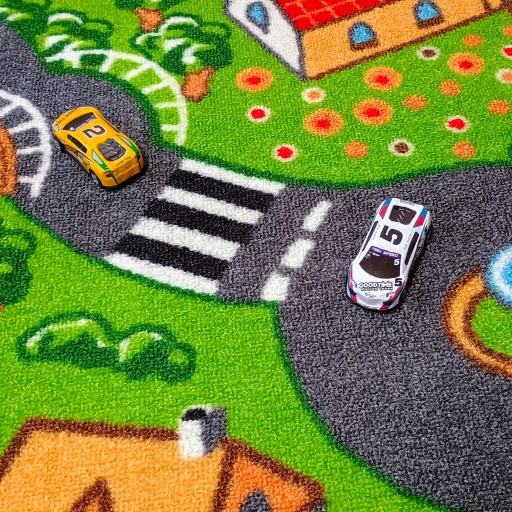 DYWAN dziecięcy ULICZKI MIASTO ulice droga cars 200x250 cm Autko Gratis