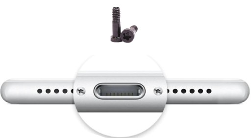 НИЖНИЕ ПЯТИЛЕПЯТЫЕ ВИНТЫ iPhone 7 8 7+ 8+ ЧЕРНЫЕ