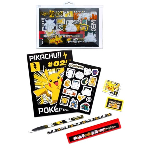 Наклейки POKEMON, ручка, карандаш, блокнот, пенал