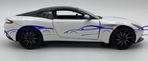 Модель Aston Martin DB11 белого цвета 1:24 Motormax 79345