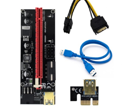 Riser 009S GOLD USB PCI-E BTC Майнер для майнинга VER009s