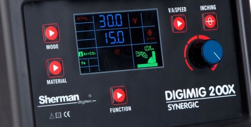 ПОЛУАВТОМАТИЧЕСКИЙ СВАРОЧНЫЙ АППАРАТ SHERMAN DIGIMIG 200X SYNERGIC MIG MAG MMA TIG 200A