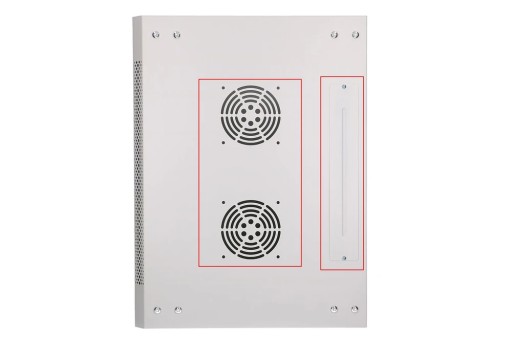 Стоечный шкаф 12U 600x450 ASP 19 дюймов Серая настенная сплошная дверь