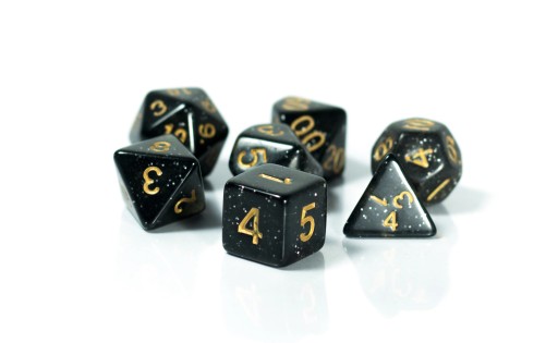 РПГ DICE ЗВЕЗДЫ В НЕБО НАБОР ИЗ 7 ЖЕМЧУЖНЫХ КОСТЕЙ