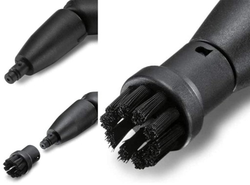 2x КРУГЛЫЕ ЩЕТКИ для KARCHER STEAMER SC1 SC2 SC3 SC4 SC5 ЗАПАСНОЙ НАКОНЕЧНИК
