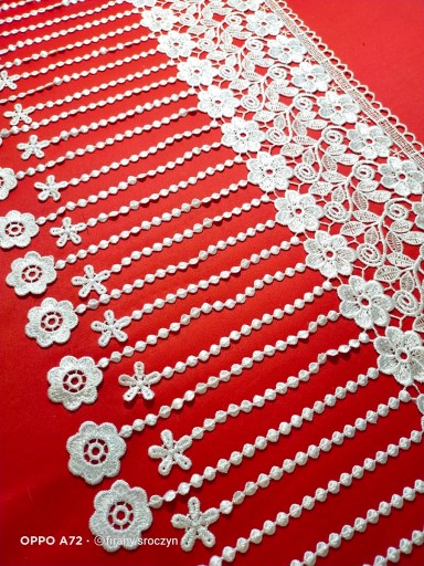 Guipurea White Lace 30 CM Pattern 6008