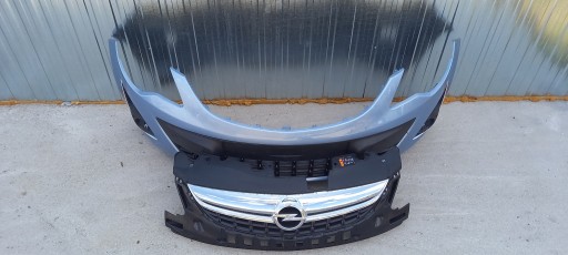OPEL CORSA D ЛИФТ ПЕРЕДНИЙ БАМПЕР В КОМПЛЕКТЕ