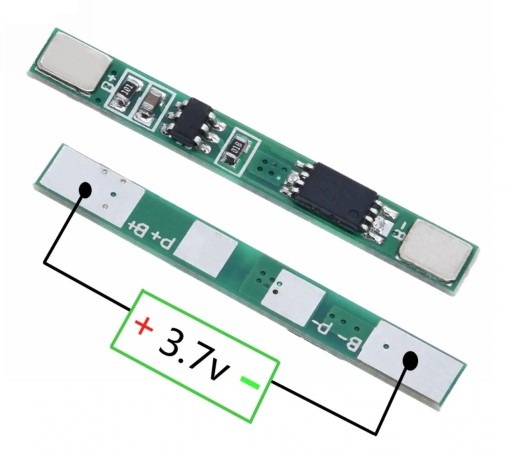 Защита Mini BMS PCM для литий-ионных аккумуляторов 1S 3,7 В 4,2 В 3A 18650/0008