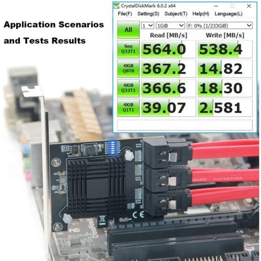 к адаптеру управления расширением SATA 3.0 6 Гбит/с