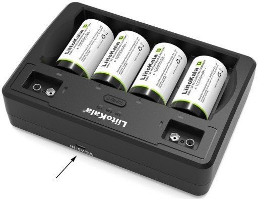 Uniwersalna Ładowarka LiitoKala Lii-D4 Li-ion 18650 AA AAA z adapterem EU