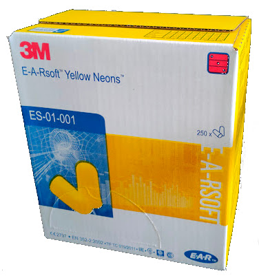 Zatyczki stopery 3M EAR soft Yellow Neons 250 par