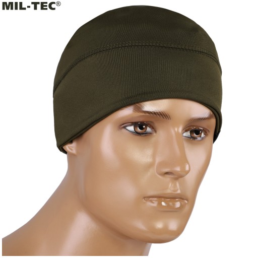 МУЖСКАЯ ЗИМНЯЯ ШАПКА ИЗ ТЕРМОАКТИВНОГО ФЛИСА MIL-TEC OLIVE