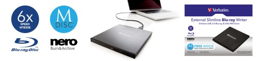 Внешний рекордер Verbatim BLU-RAY USB3.0