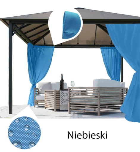 ZASŁONY OGRODOWE WODOODPORNE tunel 190 cm