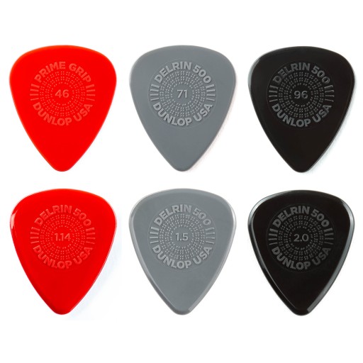Медиатор 6 шт. DUNLOP PRIME GRIP DELRIN