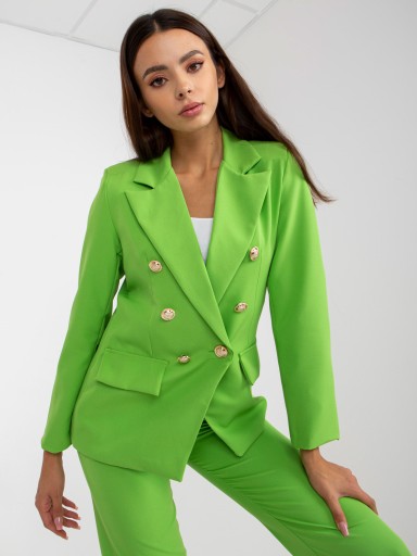 MARYNARKA damska ŻAKIET Italy Moda green 00P 38 M