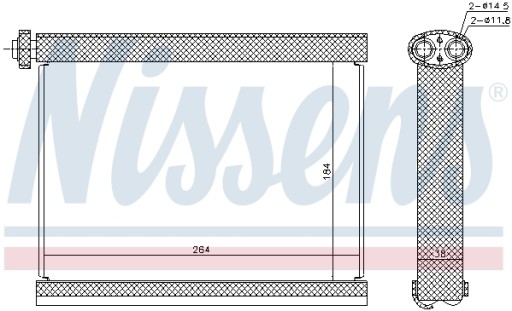 Испарители кондиционера NISSENS 92317