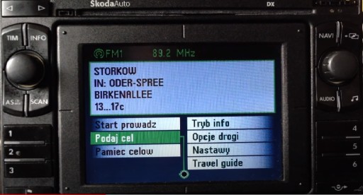 CD Карта Навигация Skoda Auto MFD1 DX