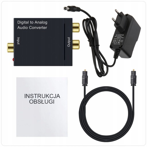 Коаксиальный коаксиальный преобразователь Toslink в 2x RCA-дюймовый оптический преобразователь