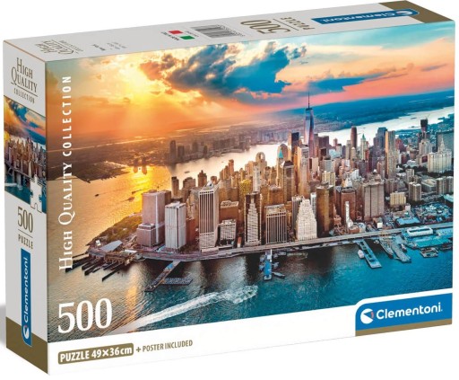 Пазл 500 деталей 35543 Компактный New York Clementoni