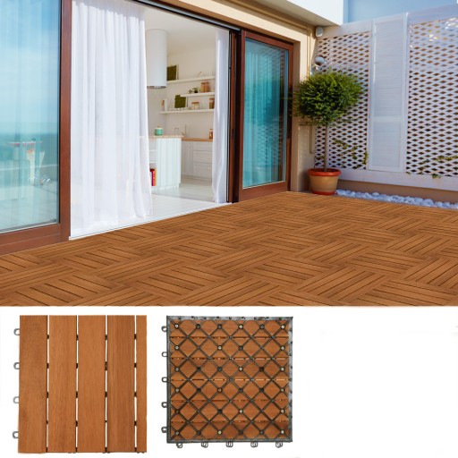 Террасная плитка Casaria Дерево Эвкалипт 30x30 33 шт.