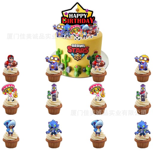 Набор украшений для дня рождения с воздушными шарами Brawl Stars